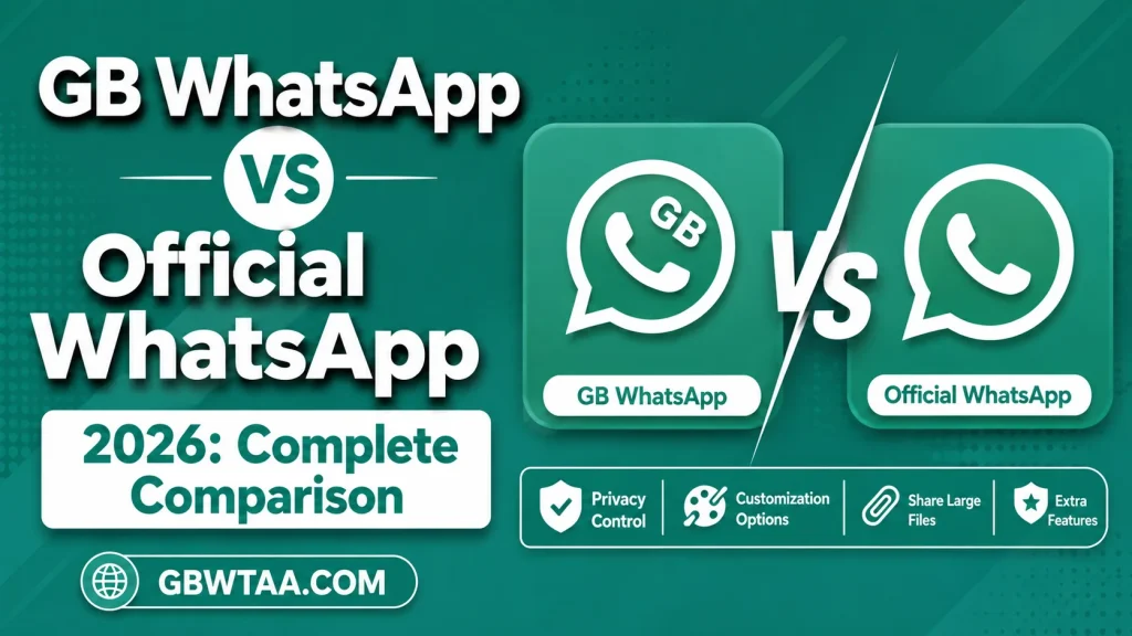 GB WhatsApp vs Official WhatsApp 2026 Complete Comparison